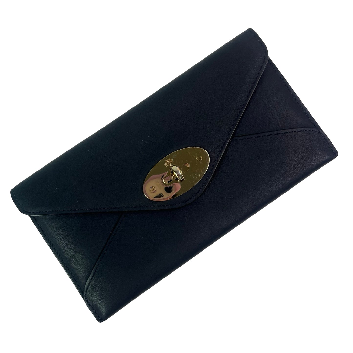 Mulberry Classic Black Calfskin Envelope Wallet