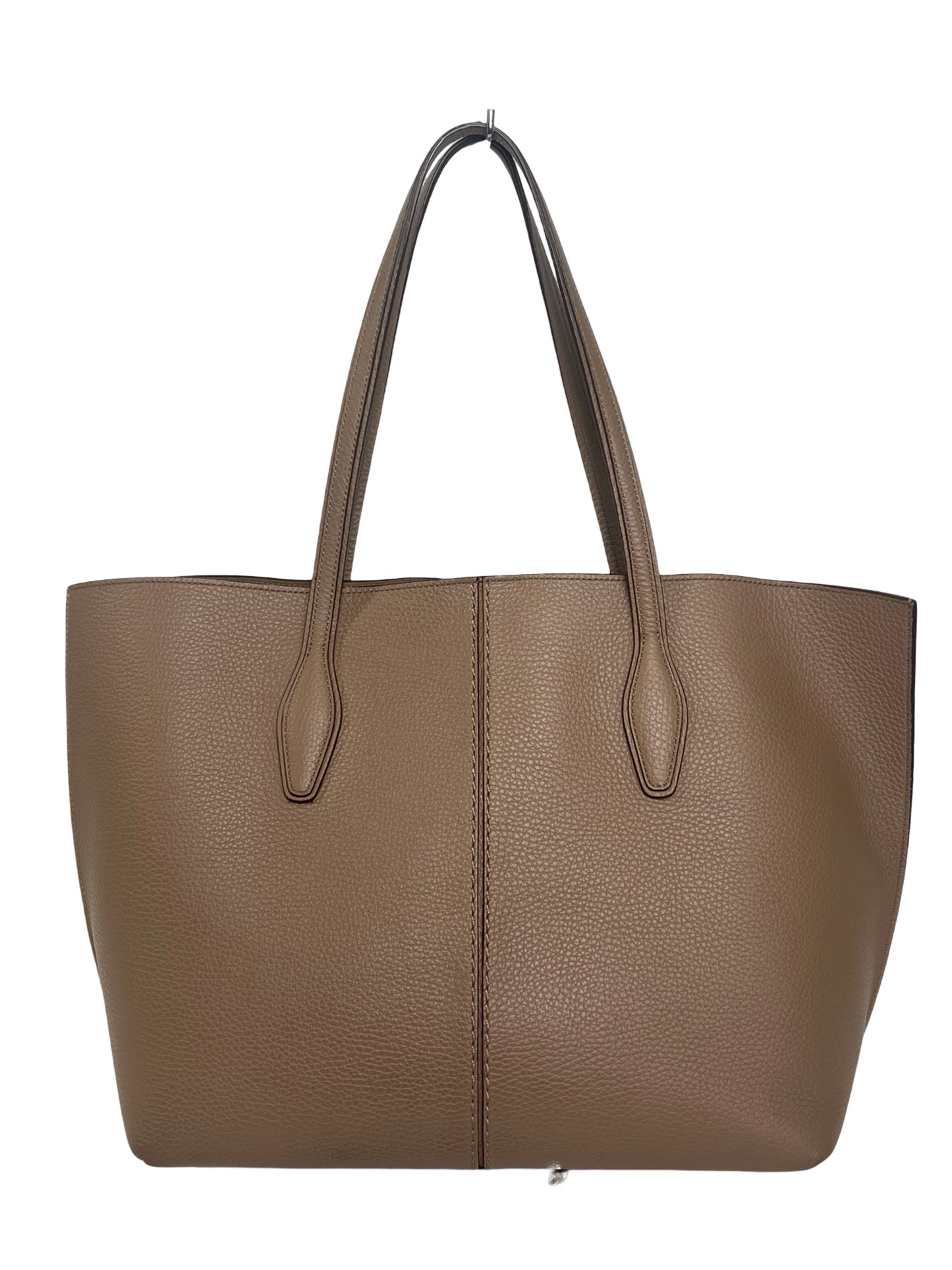 Tod's Taupe Leather Large Tote Bag