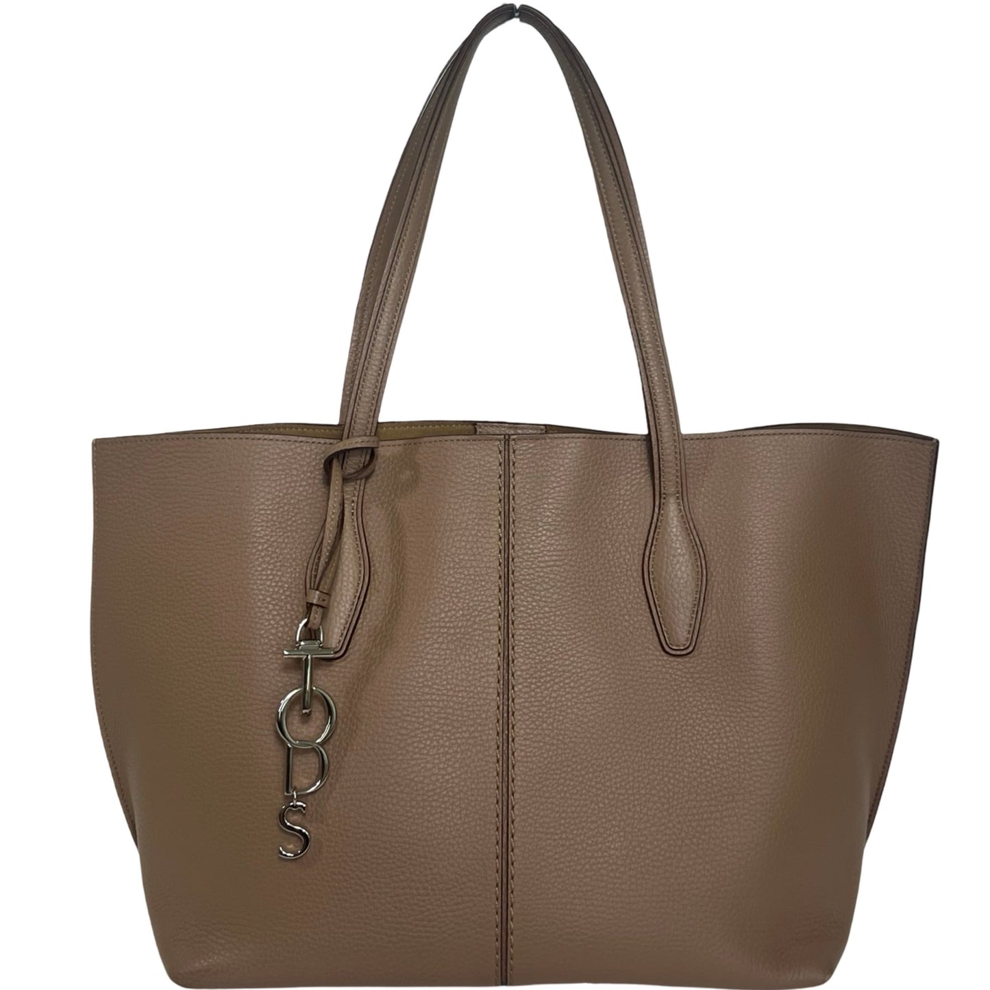 Tod's Taupe Leather Large Tote Bag