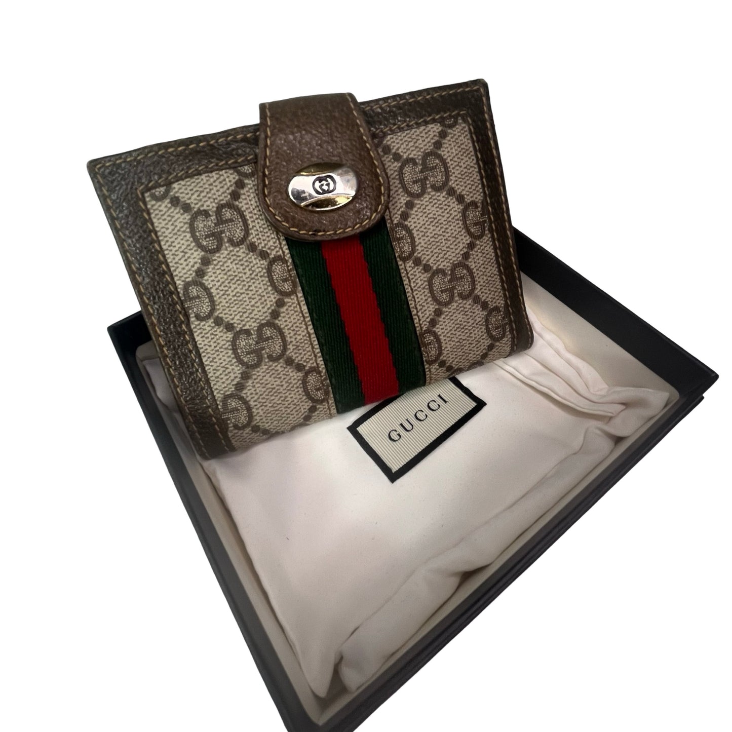 Gucci GG Plus Snap Compact Wallet