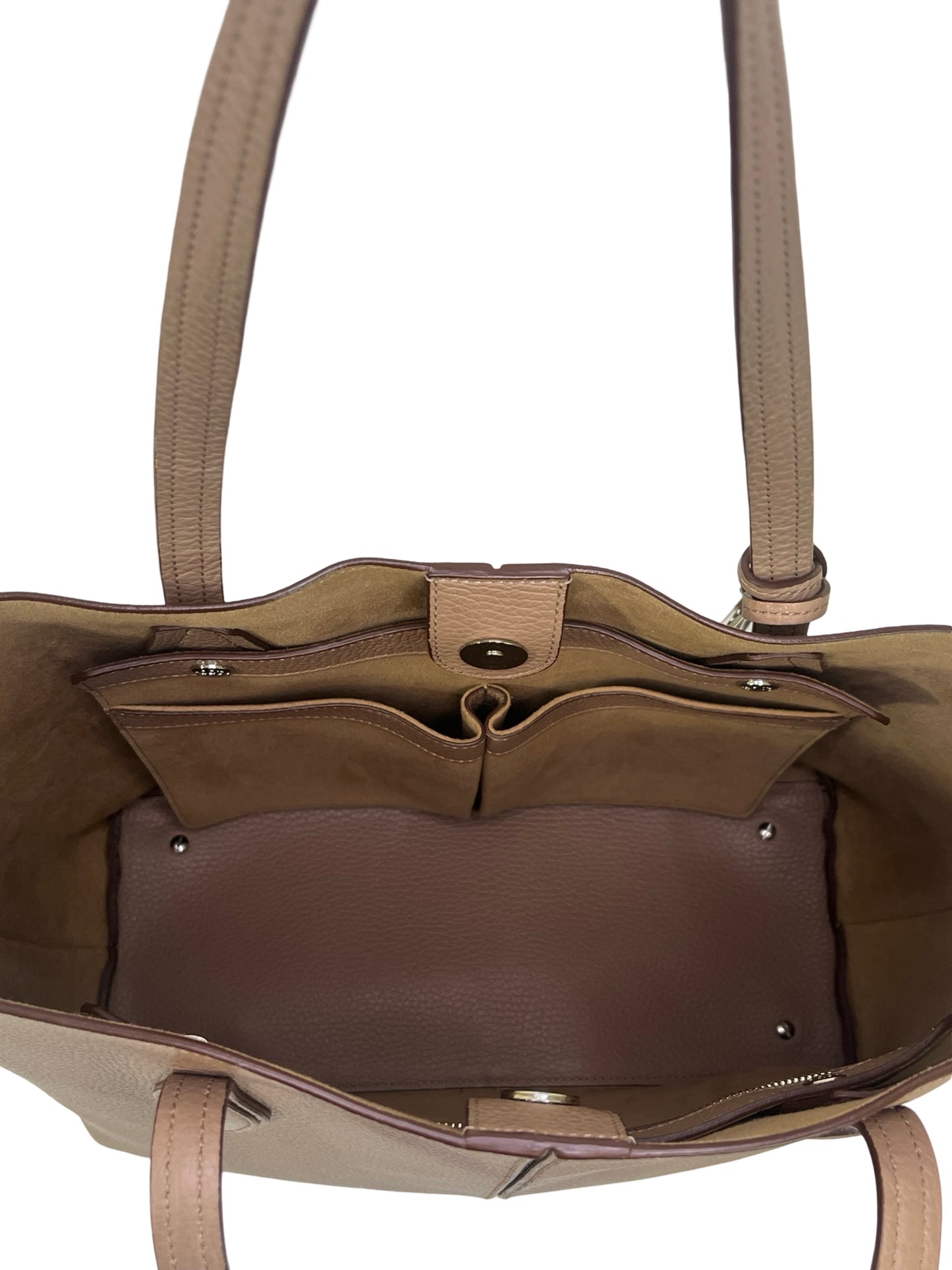 Tod's Taupe Leather Large Tote Bag