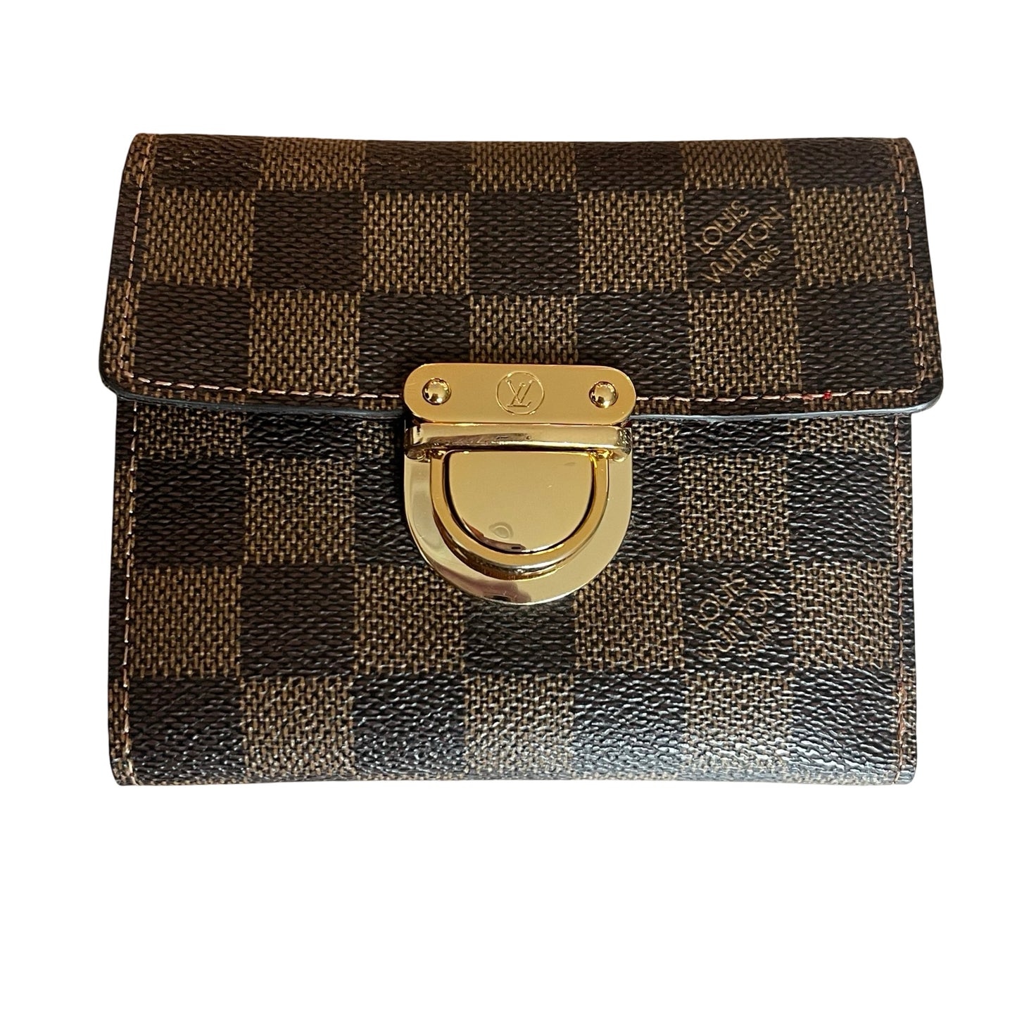 Louis Vuitton Damier Ebene Pattern Coated Canvas Koala Wallet