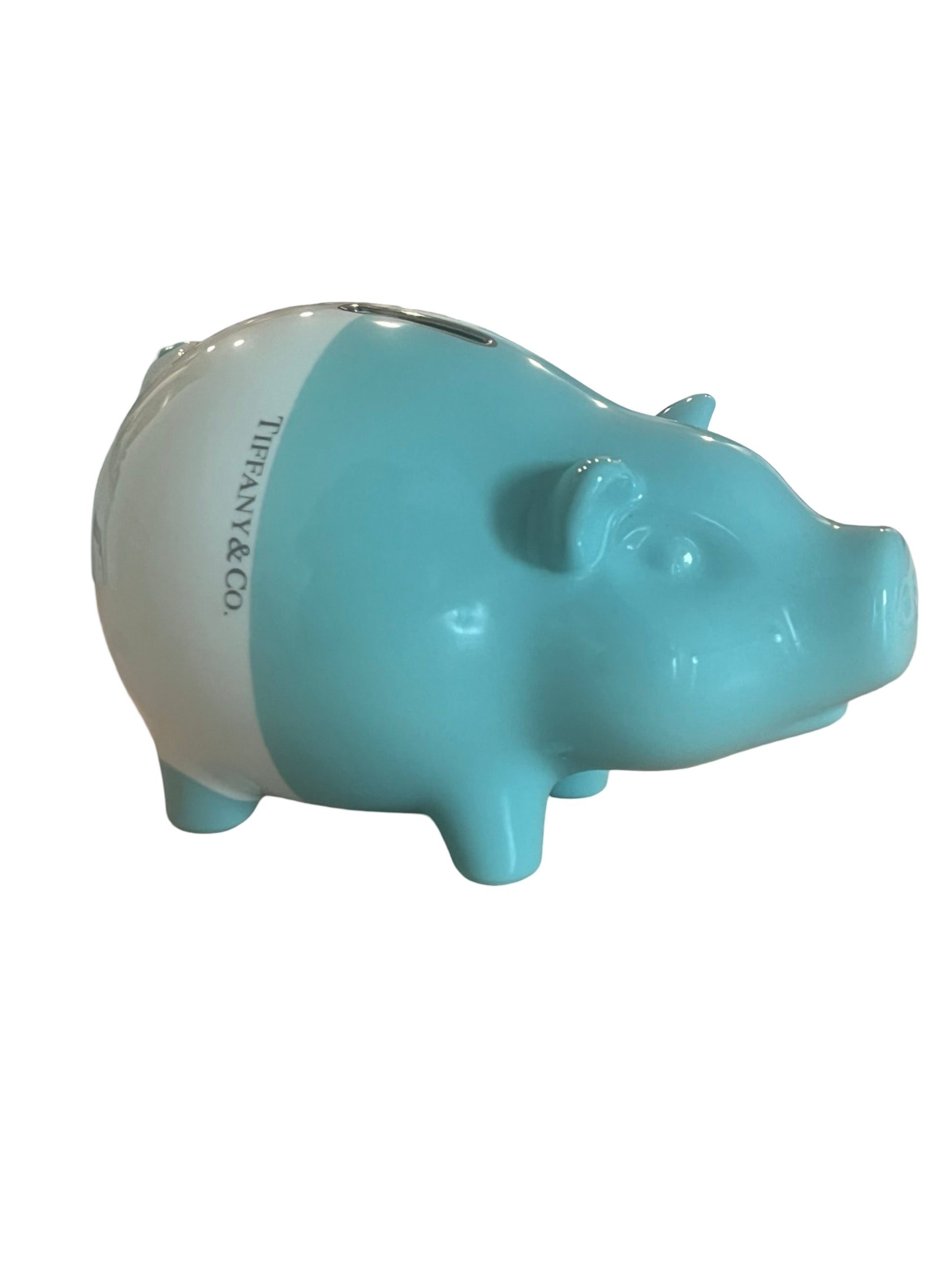 Tiffany & Co Blue Ceramic Piggy Bank